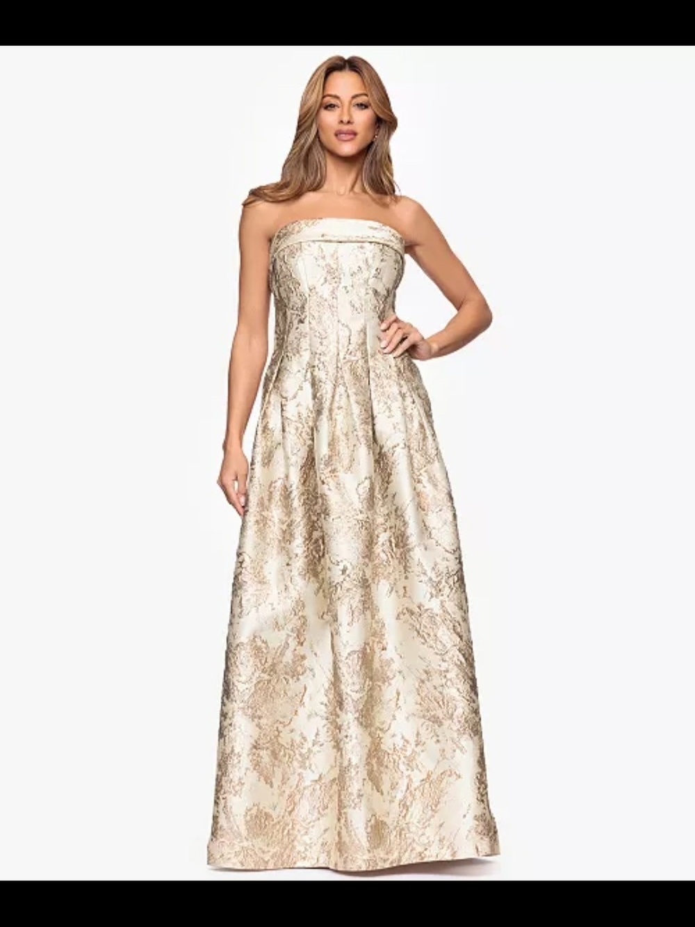 Strapless Formal Ball Gown Floor Length